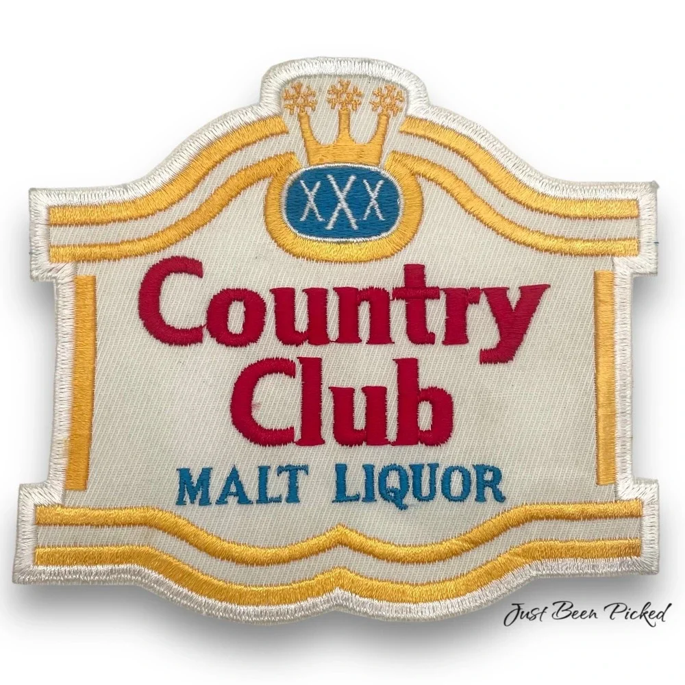 NOS Country Club Malt Liquor Patch Advertising Vintage‎